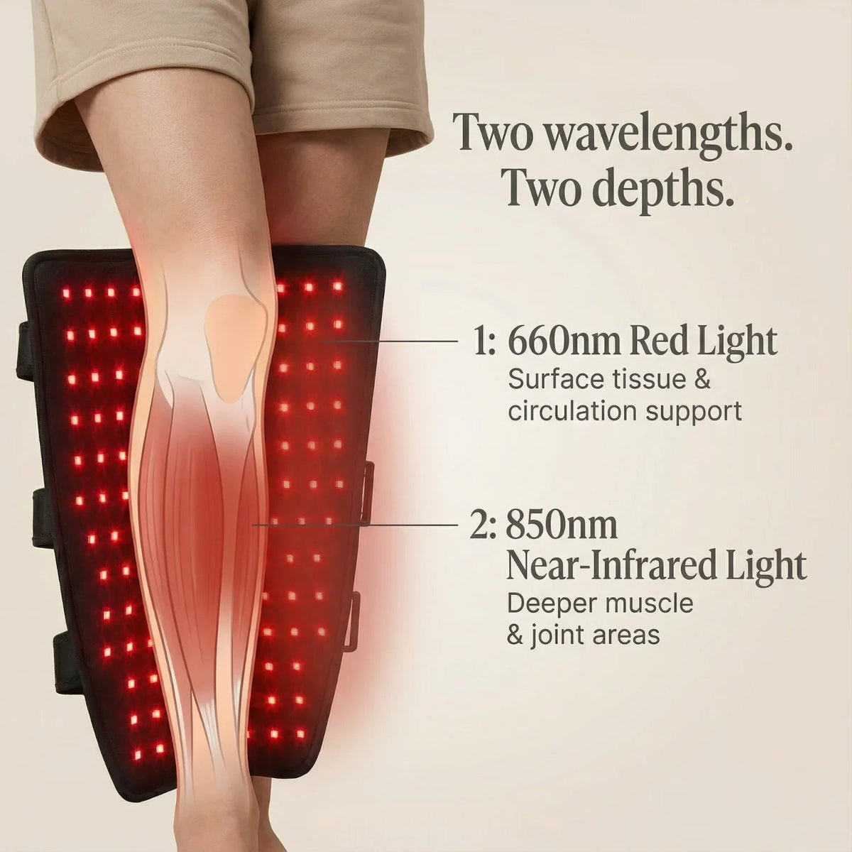 Nicebeam Red Light Therapy Leg Wrap Pro